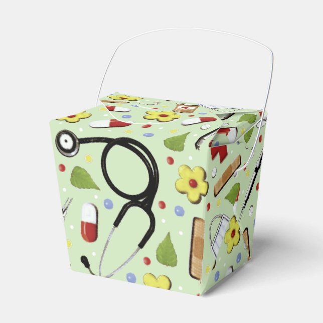 Nurse Graduation Party Favor Boxes (Front Side)