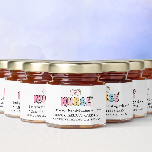 Nurse Graduation Party  Honey Jar Favors (Multi)