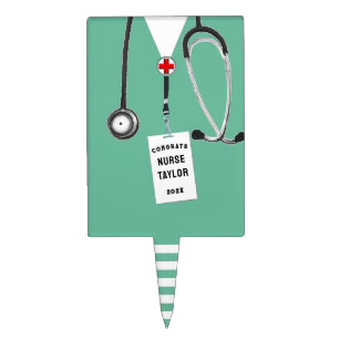 Nurse Graduation Party Ideas Cake Topper