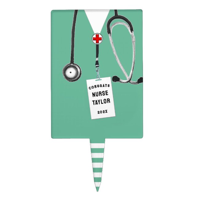 Nurse Graduation Party Ideas Cake Topper (Front)