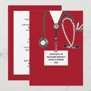Nurse Graduation Party Invitation