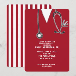 Nurse Graduation Party Invitation