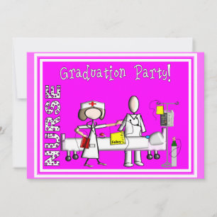 Nurse Graduation Party Invitations