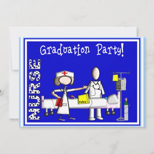 Nurse Graduation Party Invitations