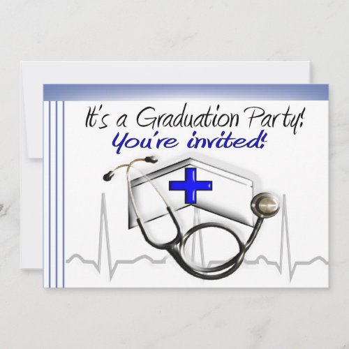 Nurse Graduation Party Invitations