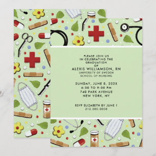 Nurse Graduation Party Invitations