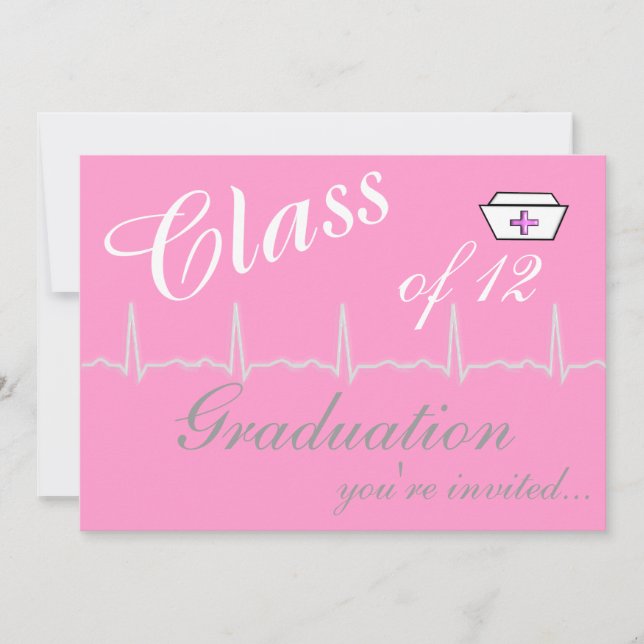 Nurse Graduation Party Invitations 2012 (Front)