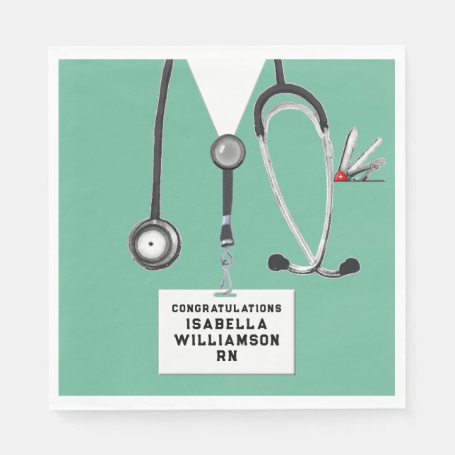Nurse Graduation Party Napkins (Front)