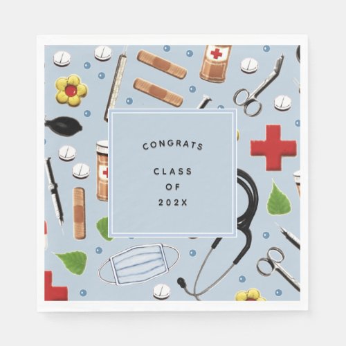 Nurse Graduation Party Napkins