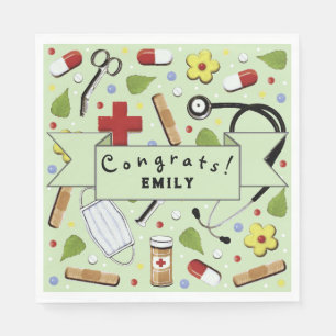 Nurse Graduation Party Napkins