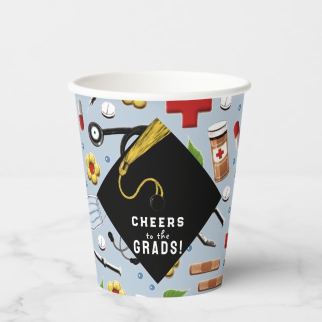 Nurse Graduation Party Paper Cups (Front)
