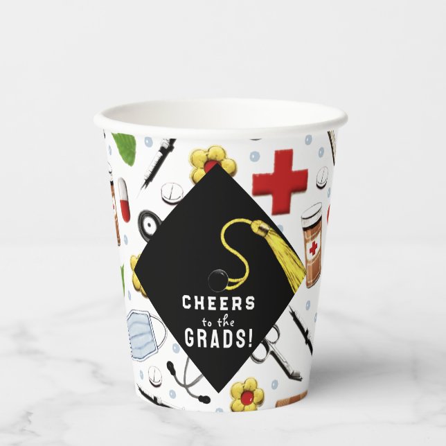 Nurse Graduation Party Paper Cups (Front)