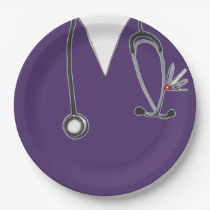 Nurse Graduation Party Paper Plate
