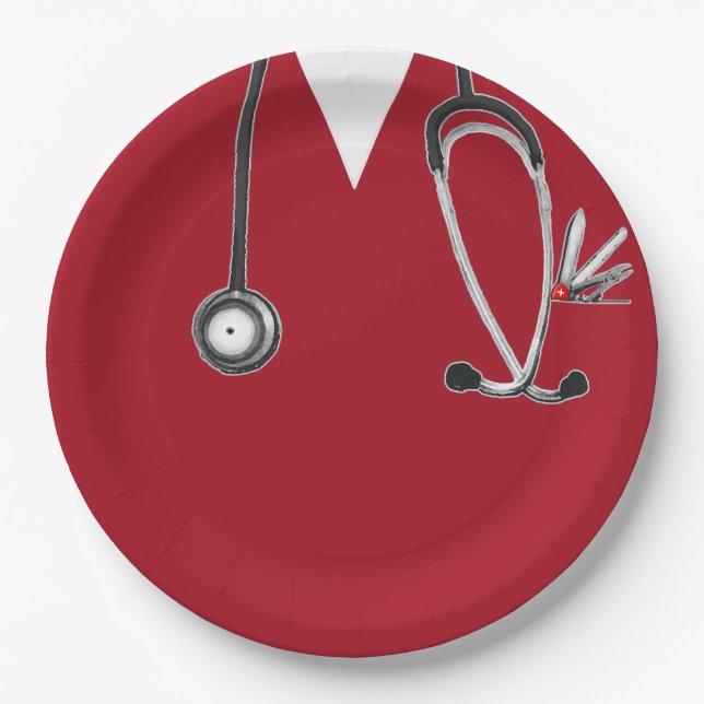 Nurse Graduation Party Paper Plate (Front)