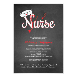 Nurse graduation party pinning ceremony RN BSN LPN Card