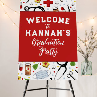 Nurse Graduation Party Welcome Sign