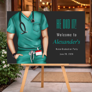 Nurse Graduation Party Welcome Sign