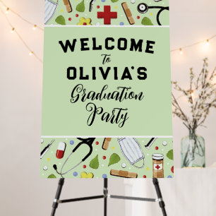 Nurse Graduation Party Welcome Sign