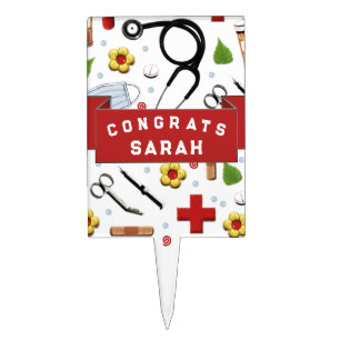 Nurse Graduation Personalized Cake Topper