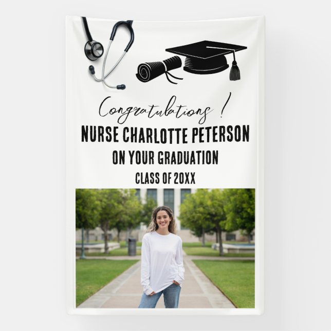 Nurse Graduation Photo   Banner (Vertical)
