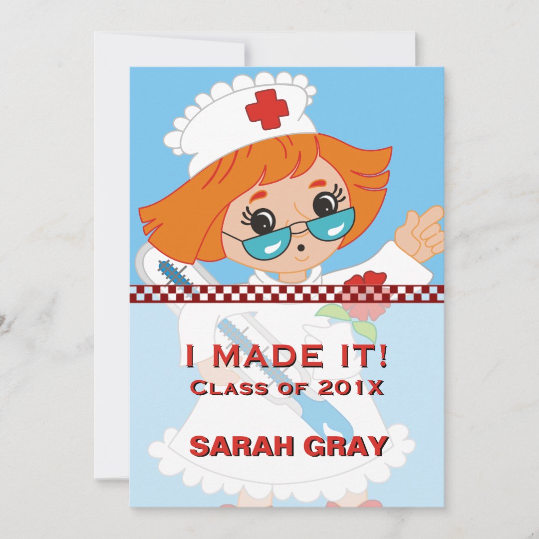 Nurse Graduation | Pinning Ceremony Nursing School Invitation | Zazzle