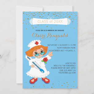 Nurse Graduation Pinning Ceremony Nursing School Invitation