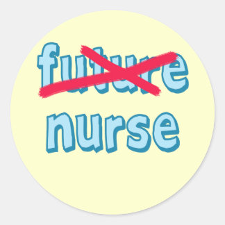 Nurse Graduation Products Classic Round Sticker