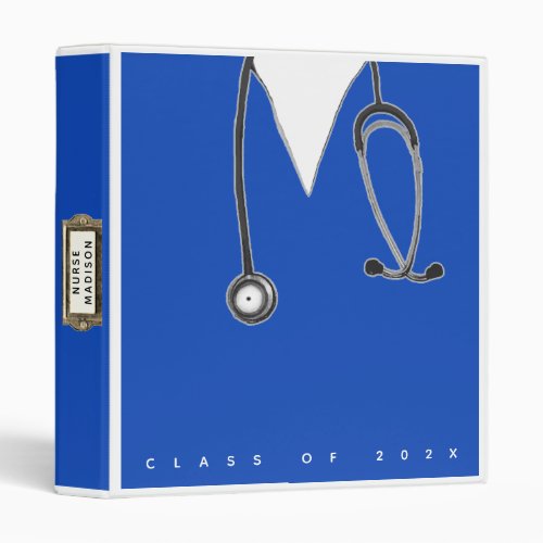 Nurse graduation scrapbook 3 ring binder