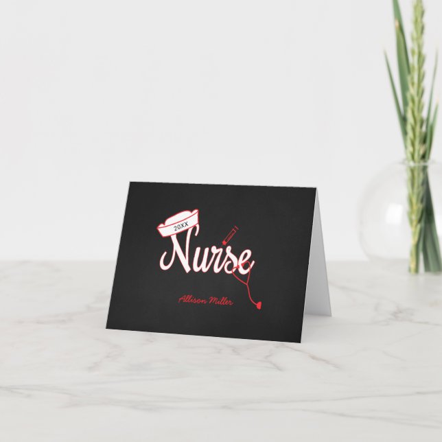 Nurse graduation thank you notes, great gift idea! (Front)