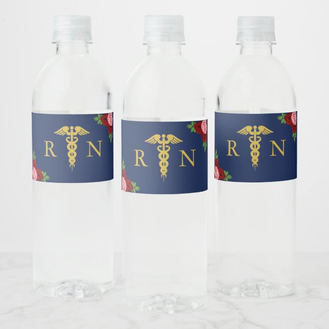 Nurse Graduation Water Bottle Label (Bottles)