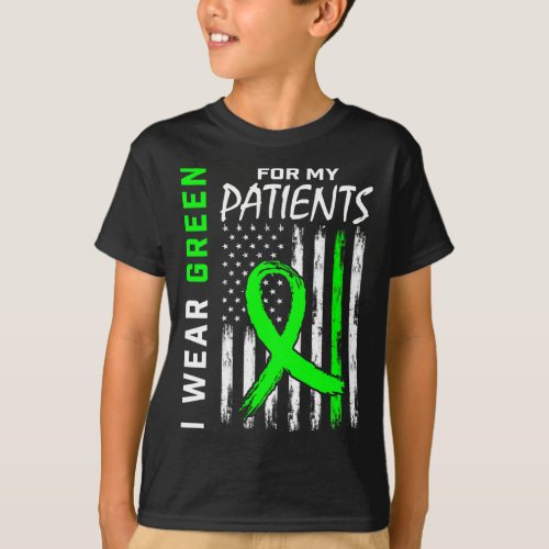 Nurse Green For My Patients Kidney Disease Awarene T_Shirt