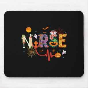 Nurse Halloween Costume Stethoscope Heartbeat Pump Mouse Pad
