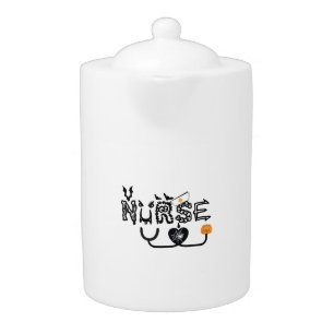 Nurse Halloween Funny Ghost halloween nursing Teapot