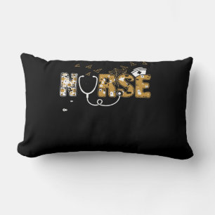 Nurse Halloween Gift With Pumpkin Boo Spider Witch Lumbar Pillow