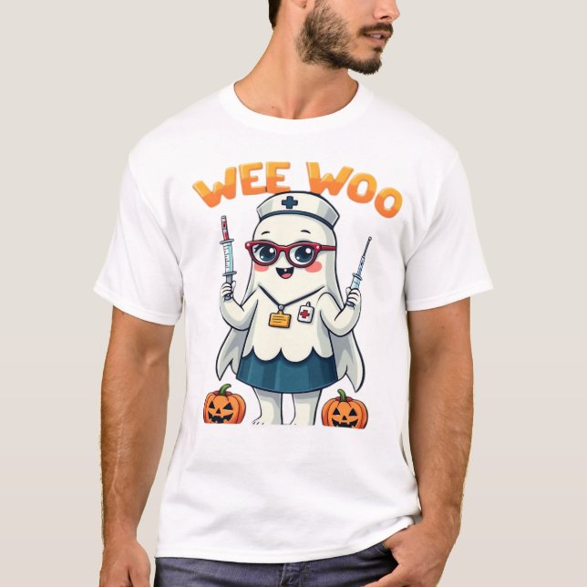 Nurse Halloween ready Classic T-Shirt (Front)