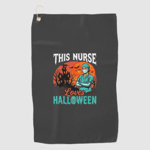 Nurse Halloween Spooky Healthcare Design_1 Golf Towel