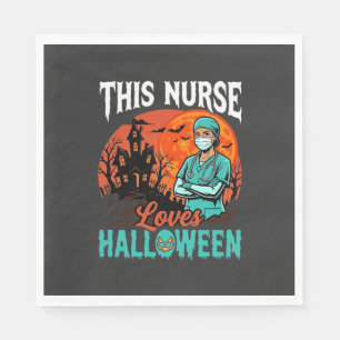 Nurse Halloween Spooky Healthcare Design_1 Napkins