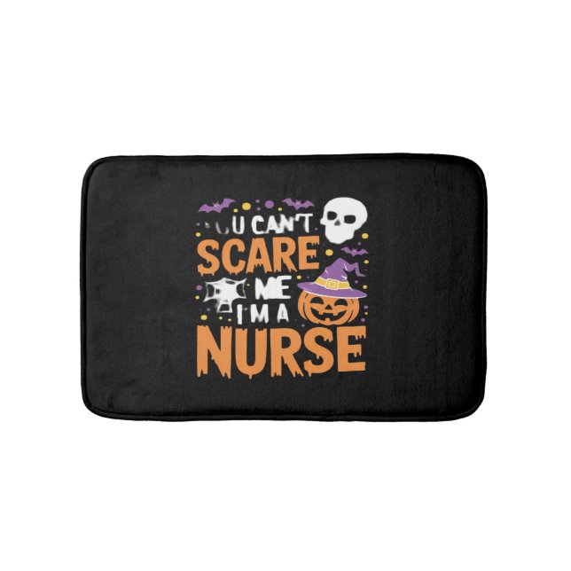 Nurse Halloween Witch Funny Nursing Essential T-Sh Bath Mat (Front)