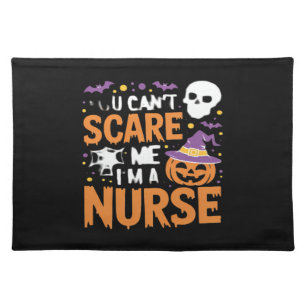 Nurse Halloween Witch Funny Nursing Essential T-Sh Cloth Placemat