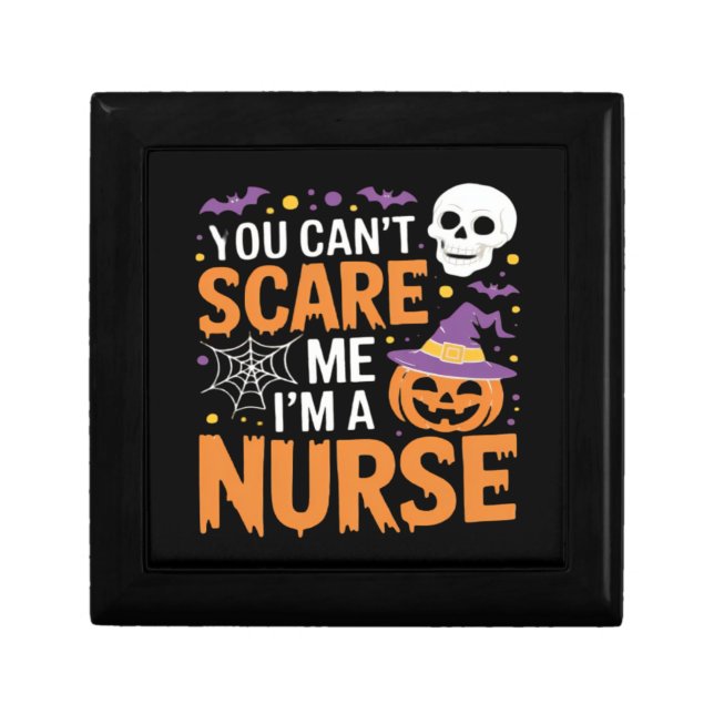 Nurse Halloween Witch Funny Nursing Essential T-Sh Gift Box (Front)