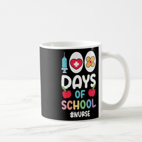 Nurse Happy 100 Days Of School Nurse  Coffee Mug