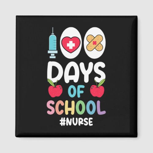 Nurse Happy 100 Days Of School Nurse  Magnet