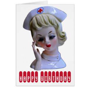 Nurse Happy Birthday Card Front Line Hero