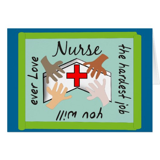 Nurse "Hardest Job You Will Ever Love" Gifts (Front Horizontal)
