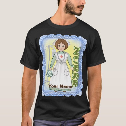 Nurse Healer custom name t_shirt