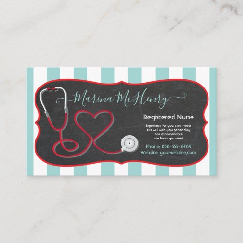 Nurse Health Care business cards