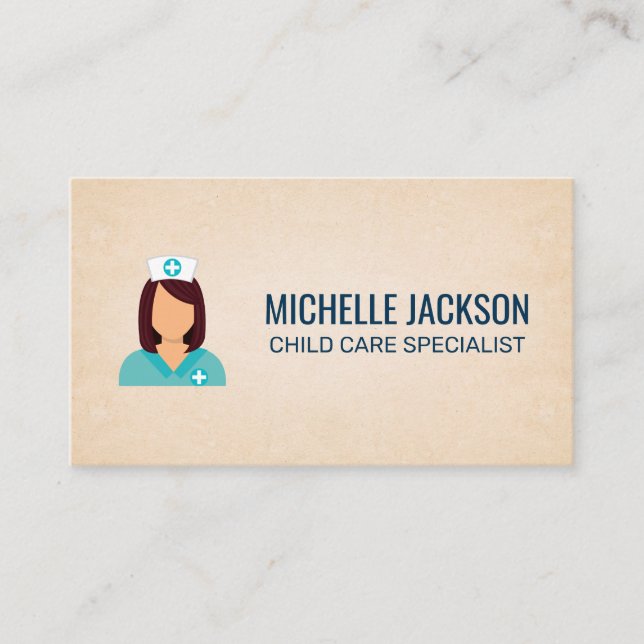 Nurse | Health Care Professional Icon Appointment Card (Front)