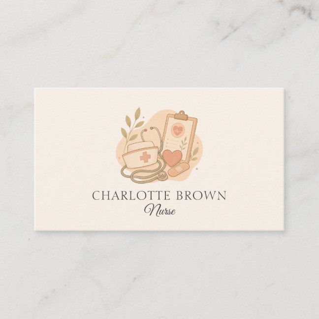 Nurse Healthcare Medical Hospital Patient Care Business Card