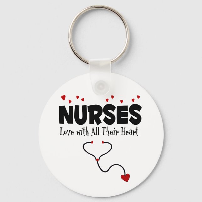 Nurse Heart Gift Keychain (Front)