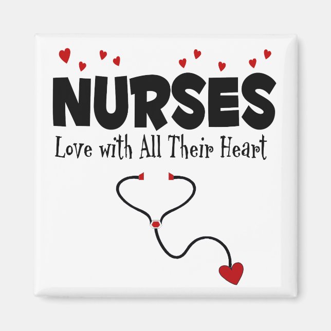 Nurse Heart Gift Magnet (Front)